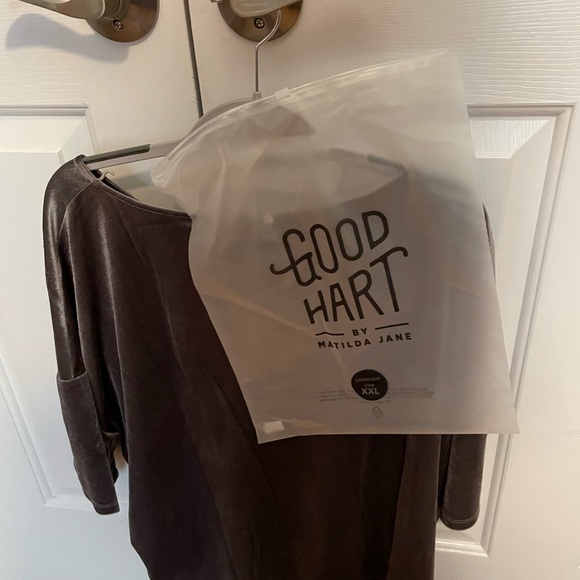 XXL NWT Matilda Good Hart Jane Silver Parthenon Top - Picture 6 of 7